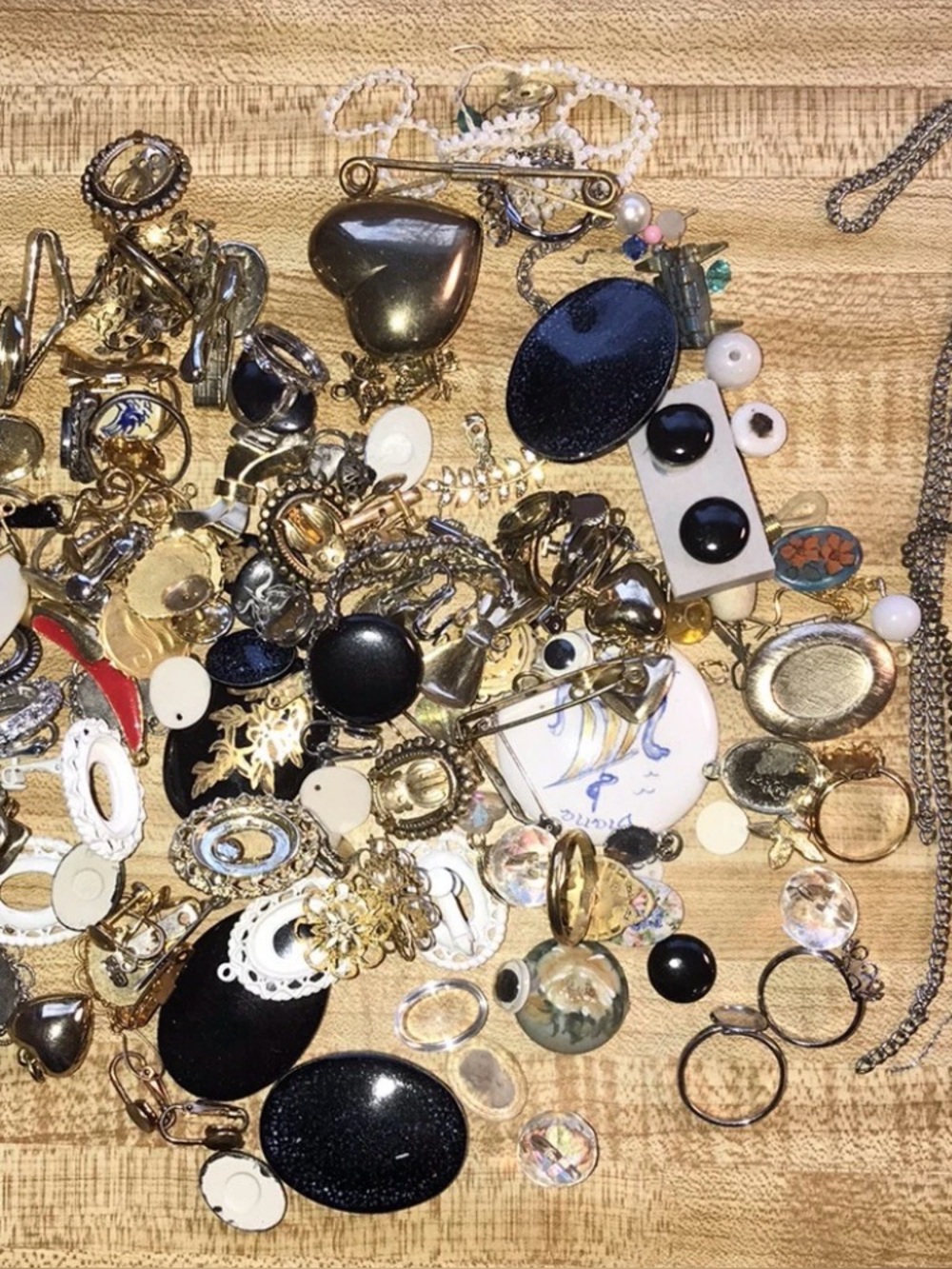 13.2oz Mixed Metal Lot Bead Jewelry Making Supply